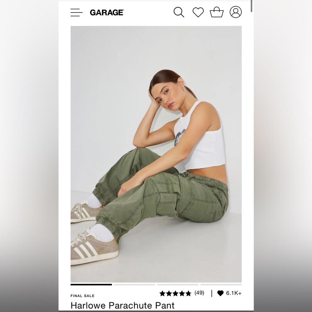 BNWT Garage Harlowe Cargo Pants 🤎